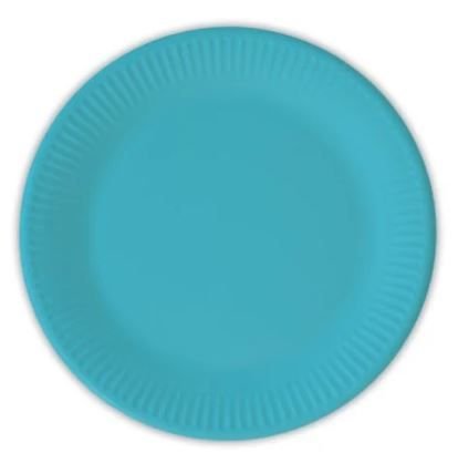 Φωτογραφία προϊόντος: Procos Party Πιάτα Μεσαία Decorata Solid Colour Τυρκουάζ 20εκ 8 τεμ (93528)