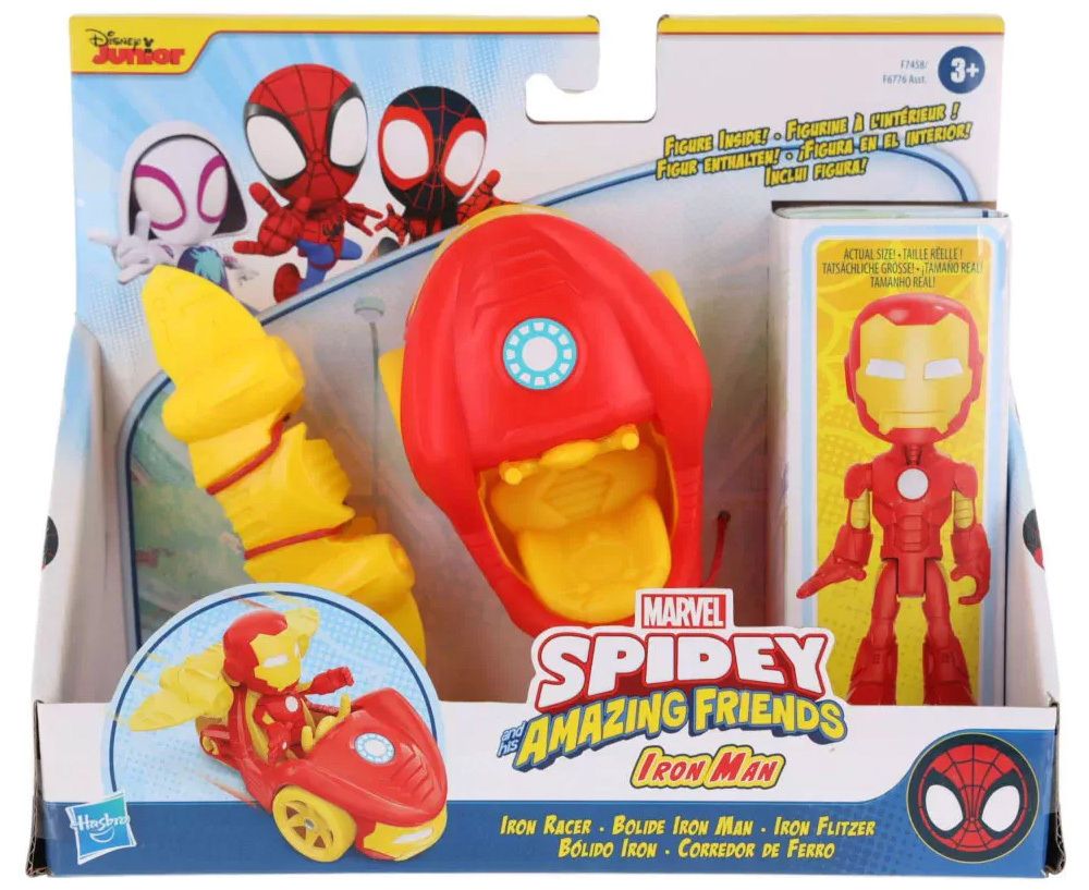 Φωτογραφία προϊόντος: Hasbro Spidey And His Amazing Friends Iron Racer N' Accessory (F7458)