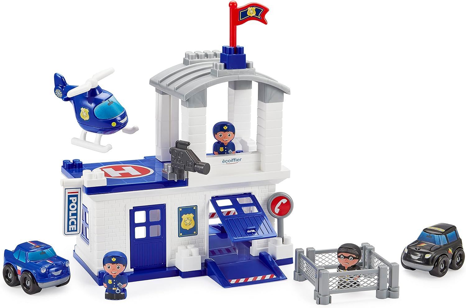 Φωτογραφία προϊόντος: Ecoiffier Τουβλάκια Αbrick Police Station (2983)