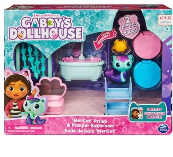 Φωτογραφία προϊόντος: Spin Master Master Gabby's Dollhouse: Δωμάτια Κουκλόσπιτου Μπάνιο (6062036)