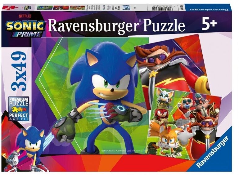 Φωτογραφία προϊόντος: Παζλ Ravensburger 3x48 Sonic (05695)