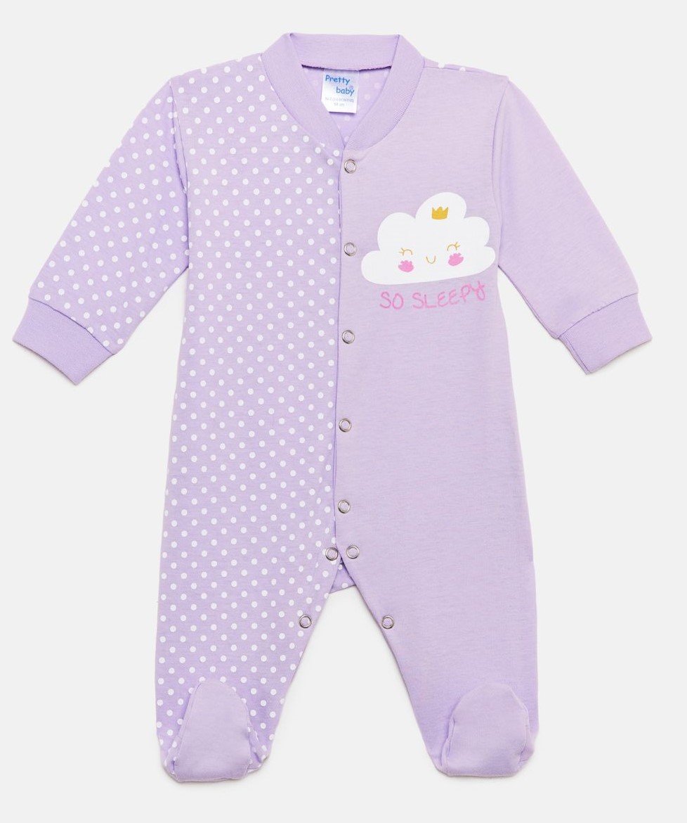 Φωτογραφία προϊόντος: Pretty baby Eleten New Born Φορμάκι Μακρυμάνικο Sleepy (32967-1)