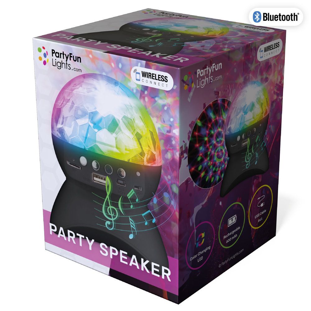 Φωτογραφία προϊόντος: PartyFun Lights Bluetooth Ηχείο Με Φώτα Και 3 Χρώματα (86477)