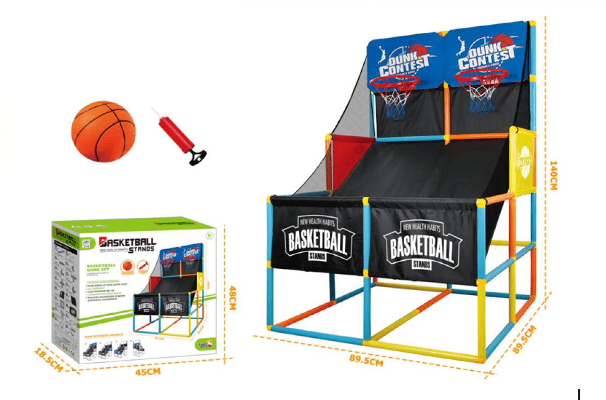 Φωτογραφία προϊόντος: Blue Toys Σετ Μπασκετ Διπλή Basketball Stands Game (MKK868947)