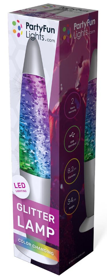 Φωτογραφία προϊόντος: PartyFun Lights Party Led Φώτα Λάμπα Glitter 5V Mε Αλλαγές Χρωμάτων (86391)