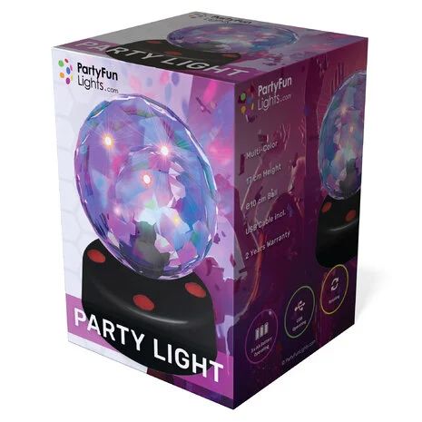 Φωτογραφία προϊόντος: PartyFun Lights Party Led Φώτα Μπάλα 4εκ Με Κίνηση (86820)