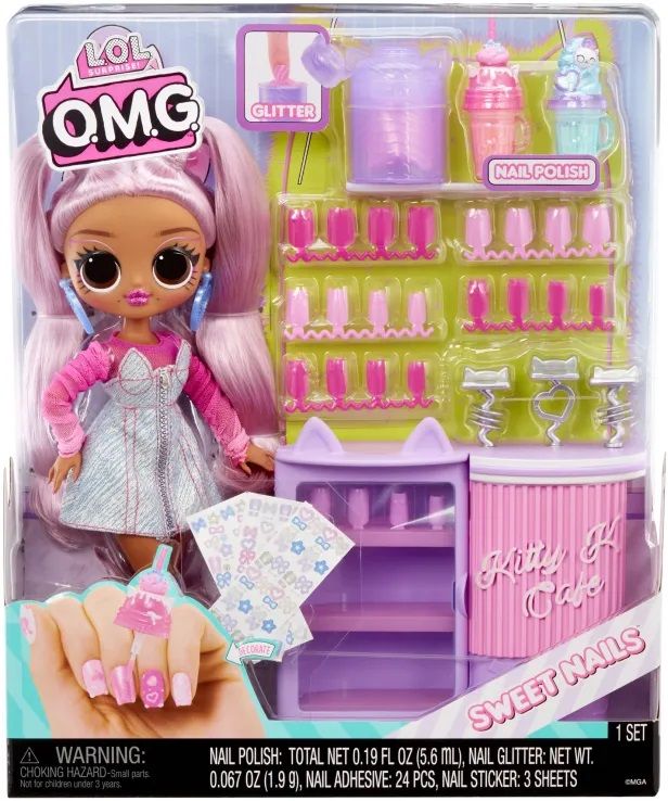 Φωτογραφία προϊόντος: MGA Entertainment Κούκλα L.o.l. Surprise OMG Στούντιο Νυχιών-Kitty K Cafe (503859-EUC)