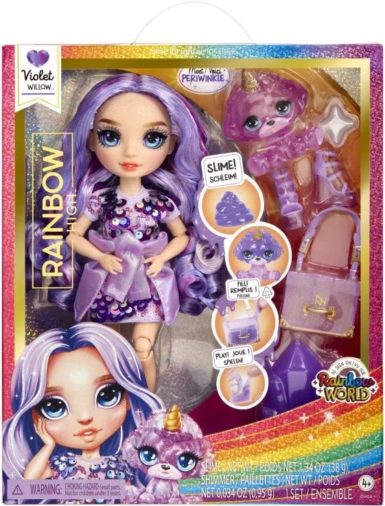 Φωτογραφία προϊόντος: MGA Entertainment Κούκλα Rainbow High-Slime Violet (120223-EU)