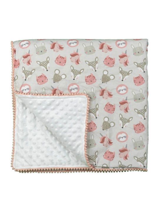 Φωτογραφία προϊόντος: Bebe Stars Bebe Star Κουβέρτα Fleece Bunny με Pom Pom (3113)