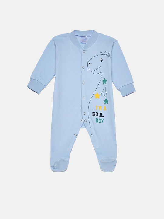 Φωτογραφία προϊόντος: Pretty baby Eleten New Born Φορμάκι I Am Cool Boy Δεινοσαυράκι Σιέλ (35873-0-Α)