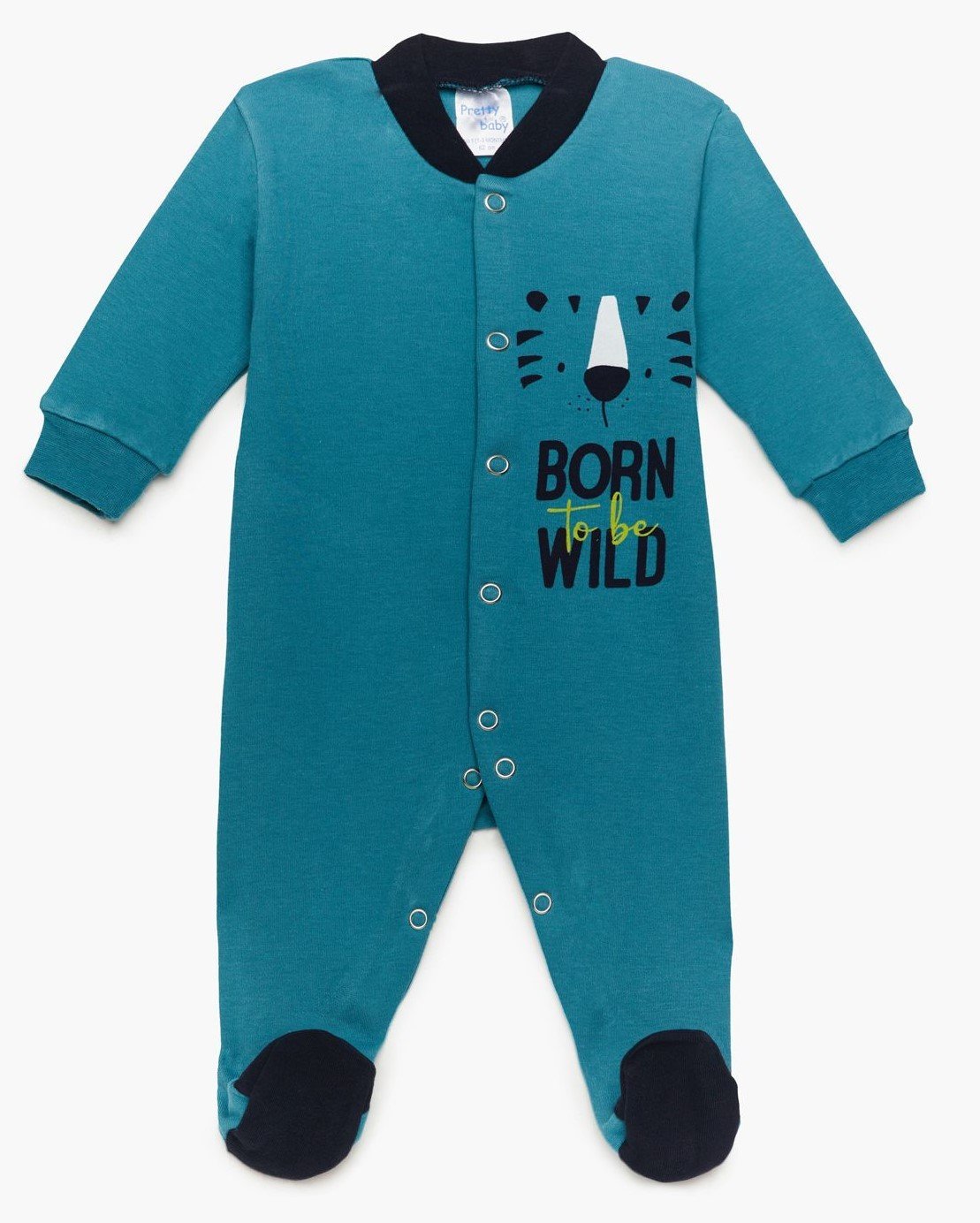 Φωτογραφία προϊόντος: Pretty baby Eleten New Born Φορμάκι Born To Be Wild Τιγράκι Πράσινο (35874-0)