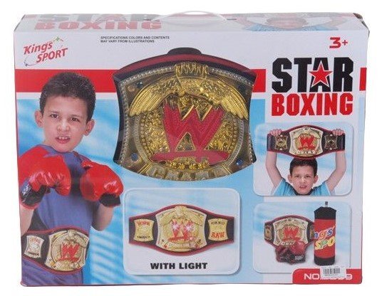 Φωτογραφία προϊόντος: Blue Toys Box Kings Sport με Γάντια, Σάκο και Ζώνη Πρωταθλητή με Φως (MKD688226)