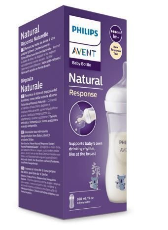 Φωτογραφία προϊόντος: Avent Μπιμπερό Natural Response Neutral Kοάλα 260ml 1μ+ (SCY903/67)