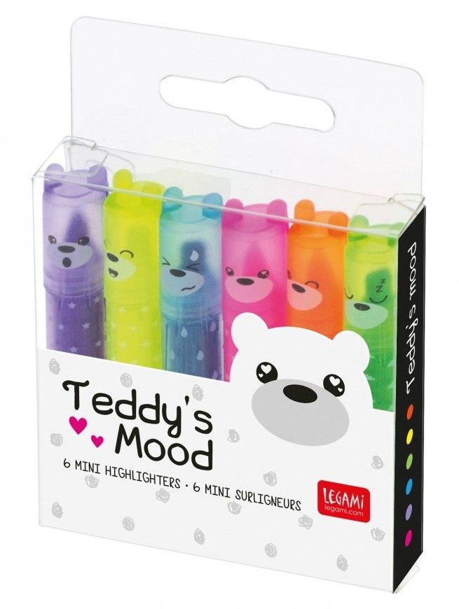 Φωτογραφία προϊόντος: Legami Υπογραμμιστές Teddy's Moods Σετ 6 Χρώματα (MHKIT3)