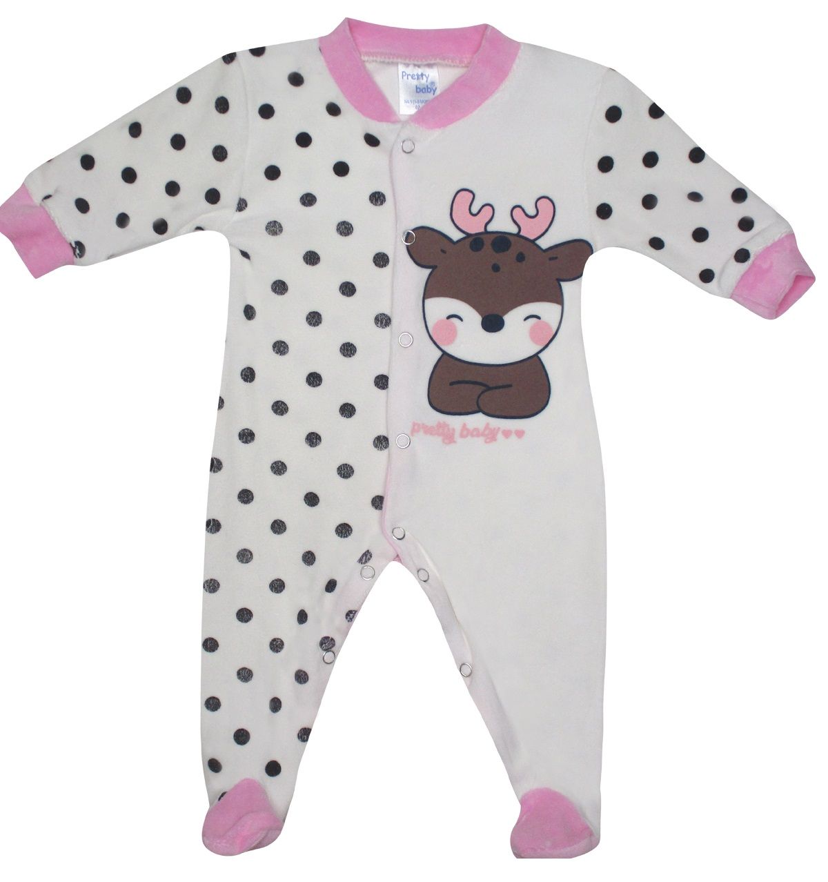 Φωτογραφία προϊόντος: Pretty baby Eleten New Born Φορμάκι Ελαφάκι Χρώμα 284 Ροζ (35784-0)