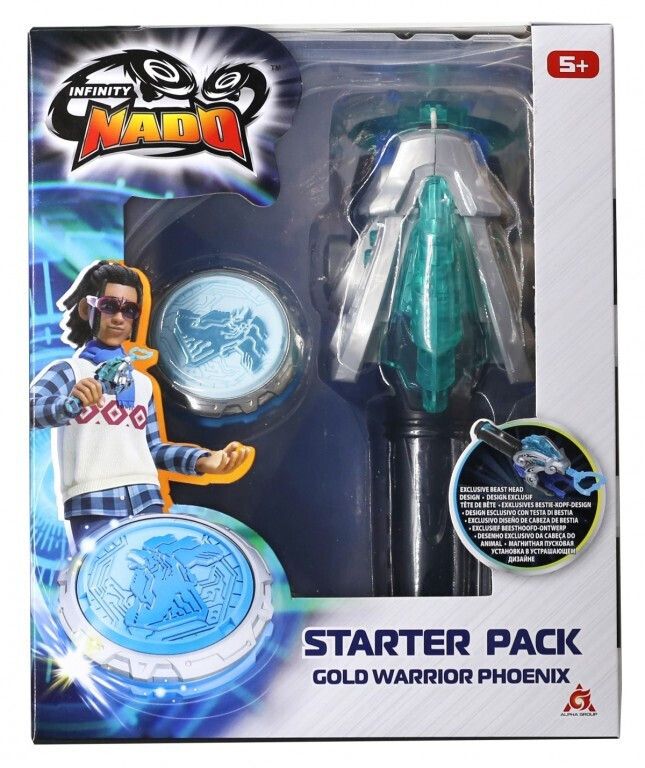 Φωτογραφία προϊόντος: Just Toys Infinity Nado Series VI Starter Pack Gold Warrior Phoenix (654110)