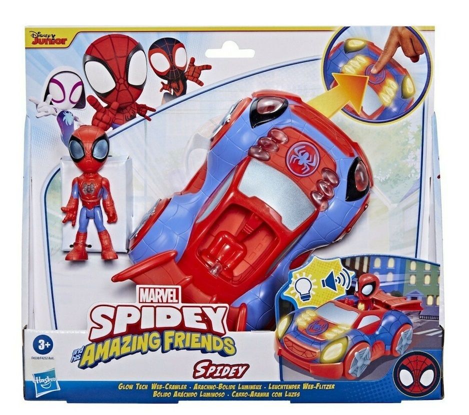 Φωτογραφία προϊόντος: Hasbro Spidey And His Amazing Firends Glow Tech Web Crawler (F4530)
