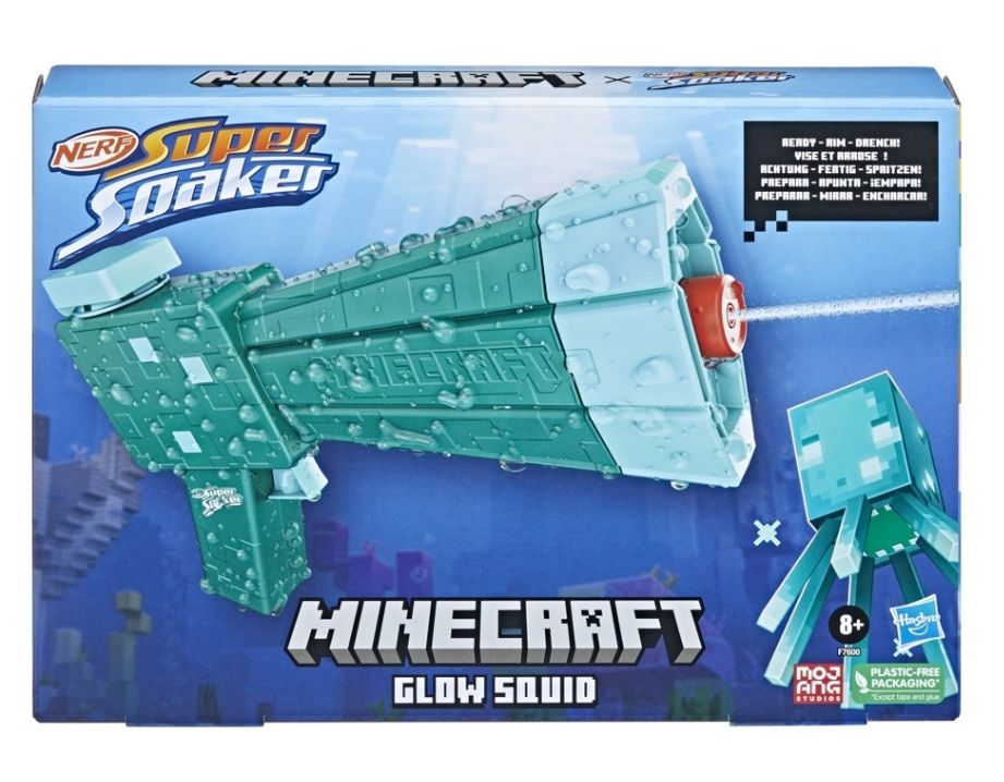 Φωτογραφία προϊόντος: Hasbro Super Soaker Minecraft Glow Squid (F7600)