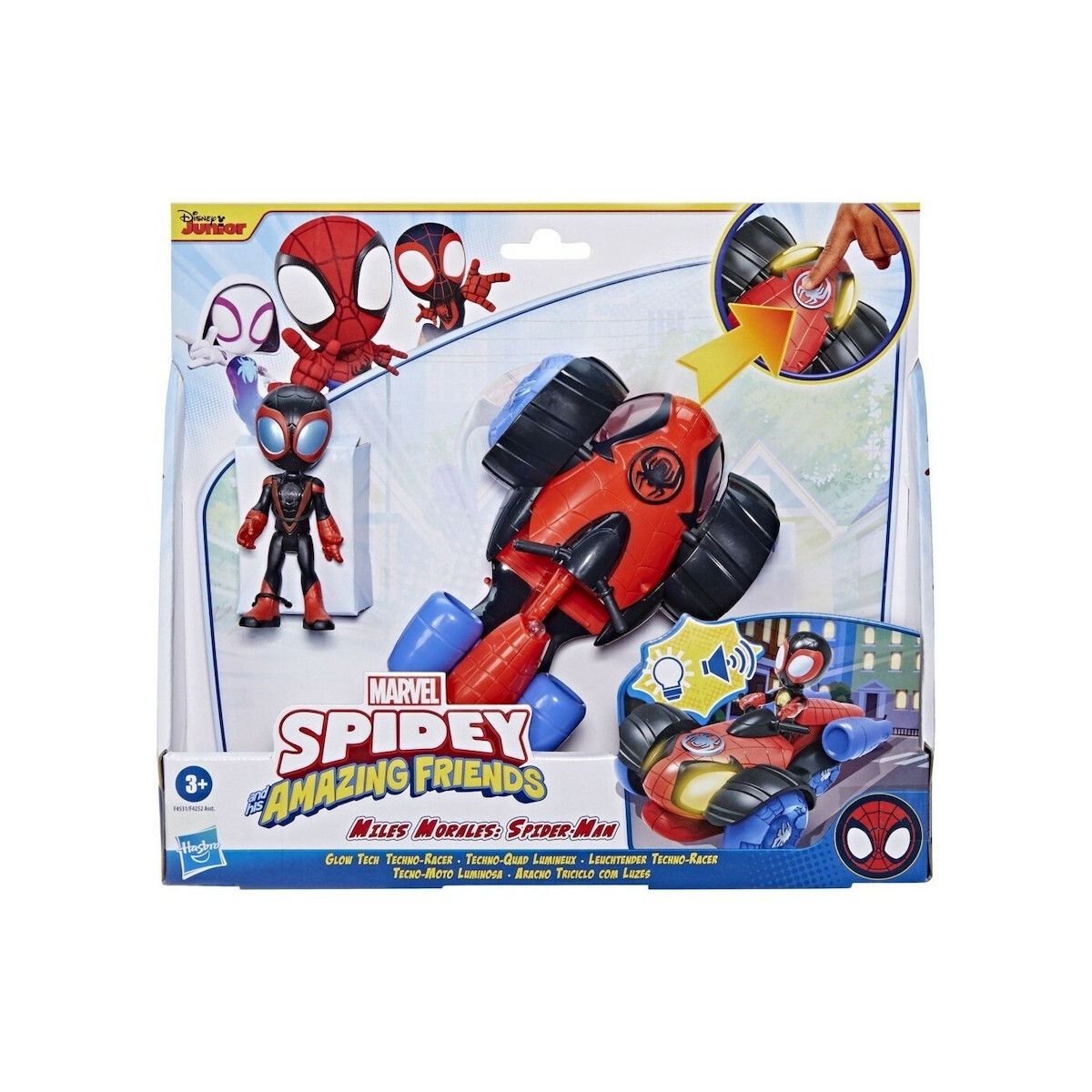 Φωτογραφία προϊόντος: Hasbro Spidey And His Amazing Friends Glow Tech Techno Racer (F4531)
