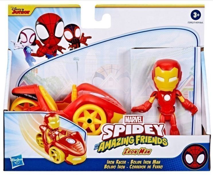 Φωτογραφία προϊόντος: Hasbro Spidey His Amazing Friends Όχημα και Φιγούρα Iron Man (F3992)