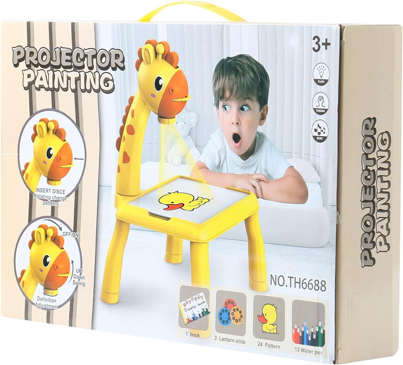 Φωτογραφία προϊόντος: Blue Toys Προτζέκτορας Ζωγραφικής Projection Board Καμηλοπάρδαλη (MKN669180)