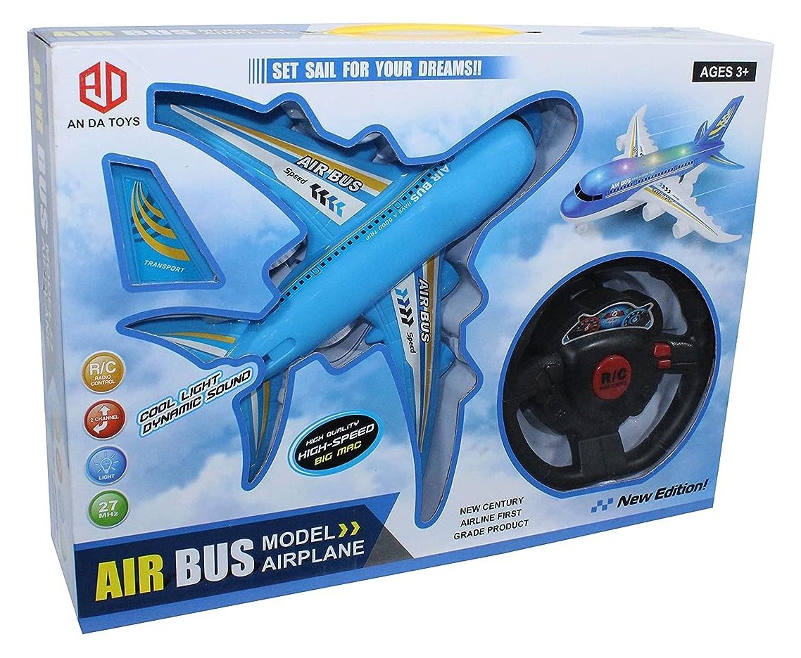Φωτογραφία προϊόντος: Blue Toys Τηλεκατευθυνόμενο Αεροπλάνο Επιβατικό Air Bus Με Φως (MKM471244)