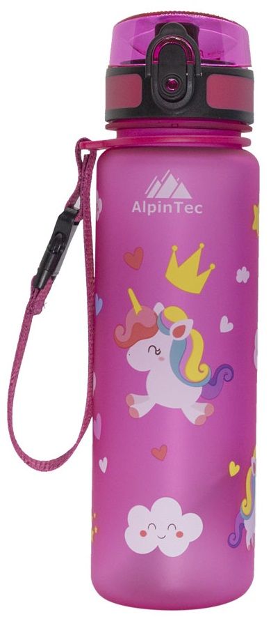 Φωτογραφία προϊόντος: AlpinPro Παγούρι Πλαστικό Kids 500ml Pink Unicorn (C-500PK-UN)