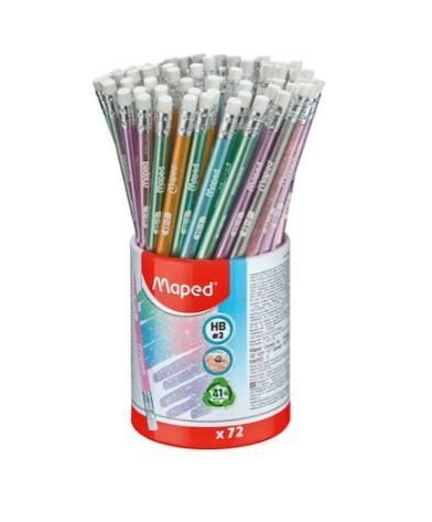 Φωτογραφία προϊόντος: Maped Black Peps Glitter Μολύβι Μaped HB (851805)