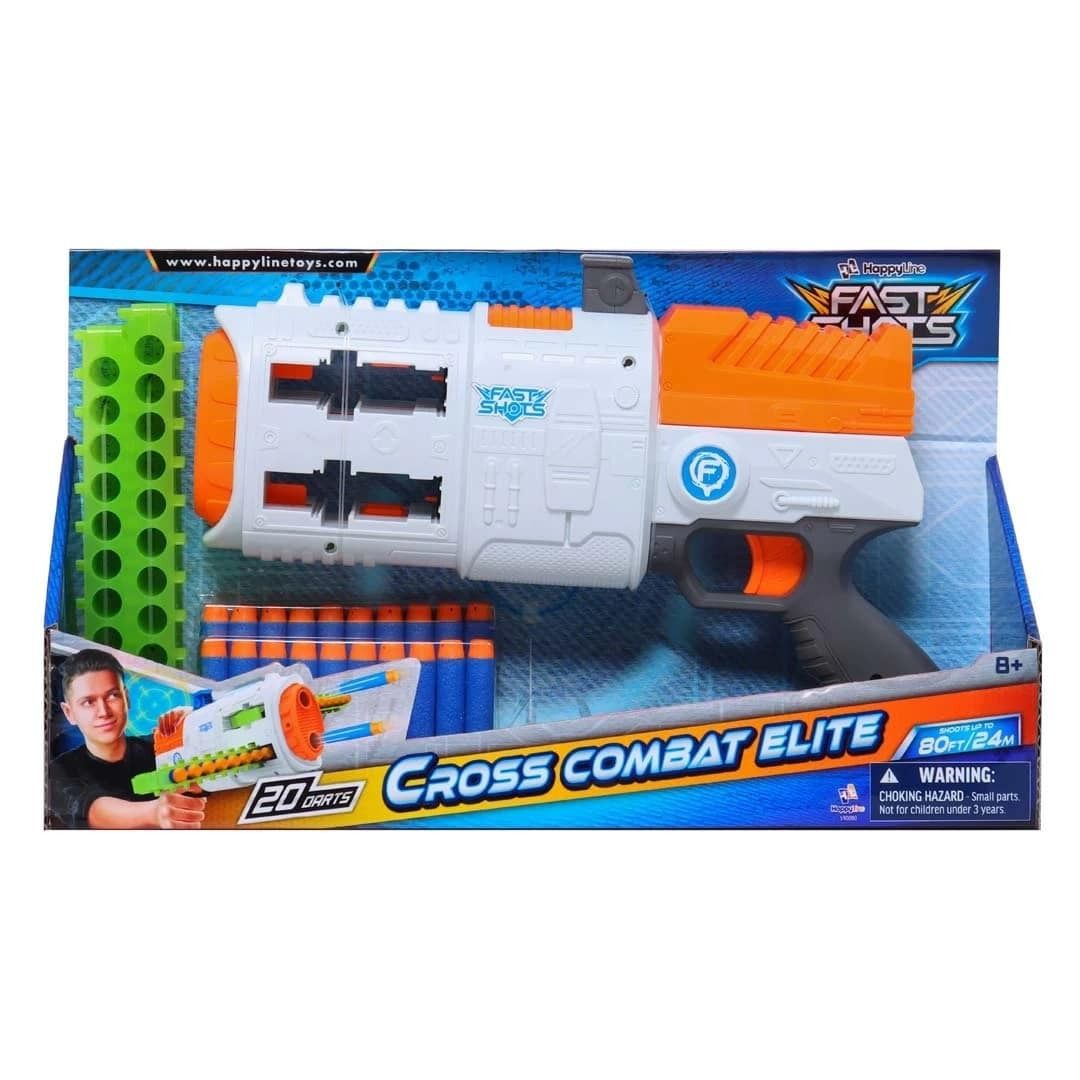 Φωτογραφία προϊόντος: Just Toys Fast Shots Cross Combat Elite With 20 Foams Darts And 2 Cartridges (590080)