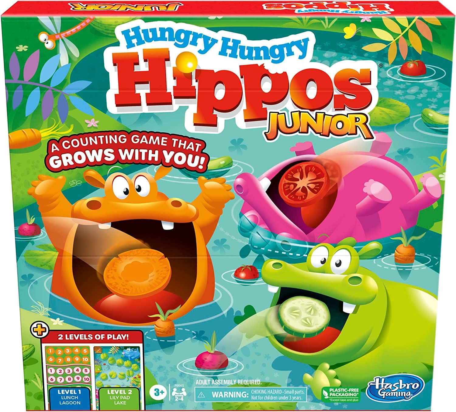 Φωτογραφία προϊόντος: Hasbro Επιτραπέζιο παιχνίδι Hungry Hungry Hippos Junior (F6645)