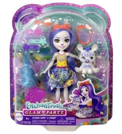 Φωτογραφία προϊόντος: Mattel Encahntimals Glam Party Ζέβρα (HNV28)