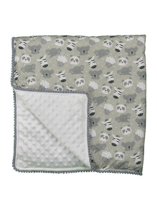 Φωτογραφία προϊόντος: Bebe Stars Κουβέρτα Fleece Panda με Pom Pom (3123)