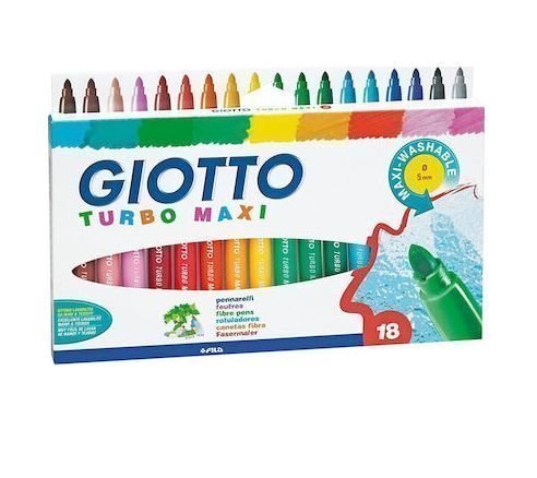 Φωτογραφία προϊόντος: Μαρκαδόροι Giotto 18 τεμ Turbo Maxi (000076300)