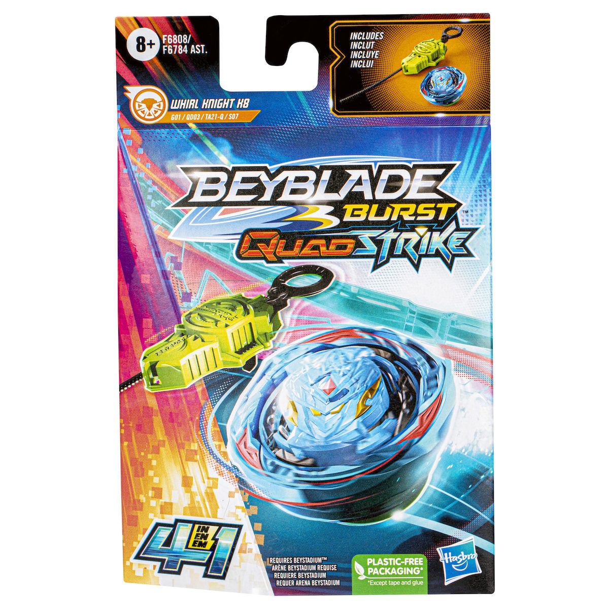 Φωτογραφία προϊόντος: Hasbro Beyblade Qs Starter Whirl Knight (F6808)