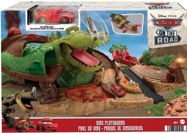 Φωτογραφία προϊόντος: Mattel Cars On the Road Σετ Παιχνιδιού Με Τυρανομισιόσαυρο Ρεξ (HMD74)