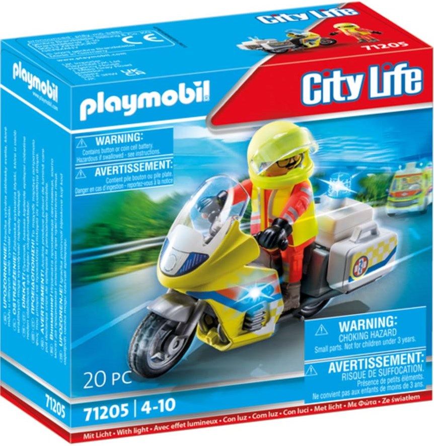 Φωτογραφία προϊόντος: Playmobil Διασώστης Με Μοτοσικλέτα (71205)