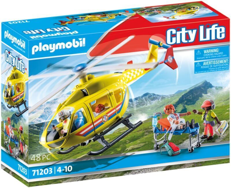 Φωτογραφία προϊόντος: Playmobil Ελικόπτερο Πρώτων Βοηθειών (71203)