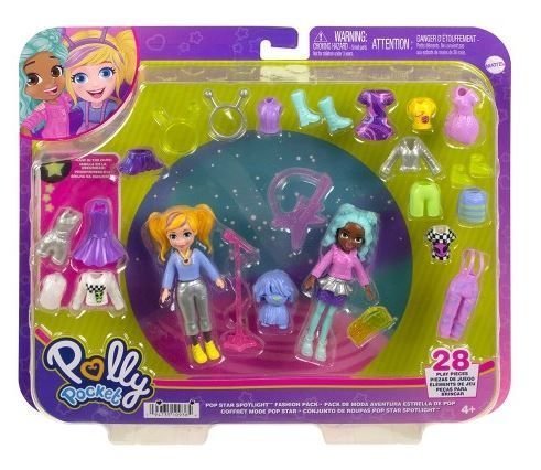 Φωτογραφία προϊόντος: Mattel Polly - Νεα Κουκλα Με Μοδες Μεγαλο Pack Pop Star Spotlight (HKV97)