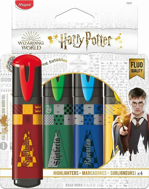 Φωτογραφία προϊόντος: Maped Υπογραμμιστής Harry Potter 4 Τεμάχια (740701)