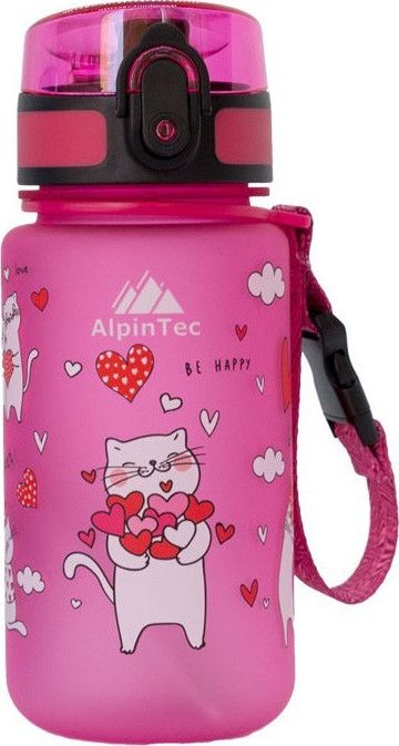Φωτογραφία προϊόντος: AlpinPro Παγούρι Πλαστικό Kids 650ml Pink Cats (C-350PK-4)