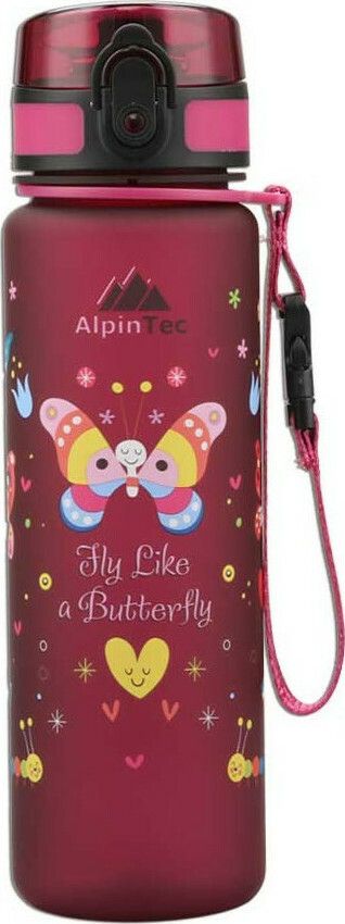 Φωτογραφία προϊόντος: AlpinPro Παγούρι Πλαστικό Kids 500ml Rasberry Butterfly (C-500RS-BU)