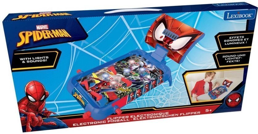 Φωτογραφία προϊόντος: Real Fun Toys Lexibook Ηλέκτρονικό Φλίπερ Spiderman Με Φώτα Και Ήχους (JG610SP)