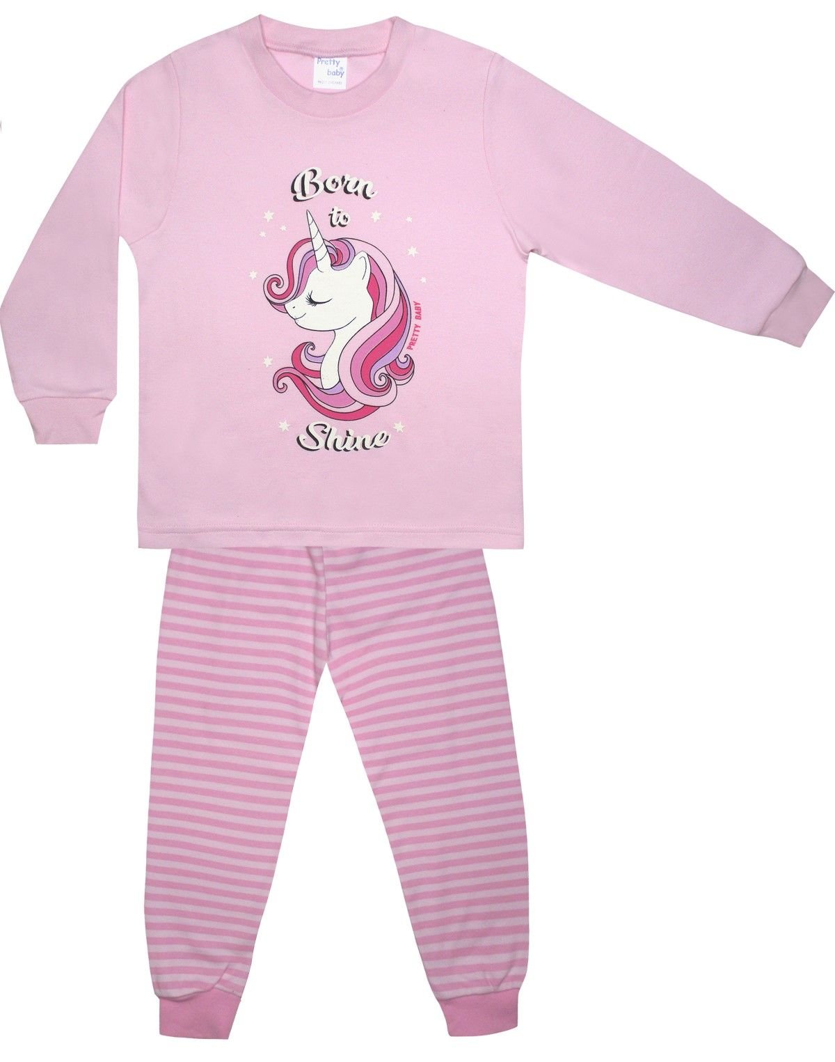 Φωτογραφία προϊόντος: Pretty baby Eleten Πυτζάμα Born To Shine Ανοιχτό Ροζ/Ροζ (69176-01)
