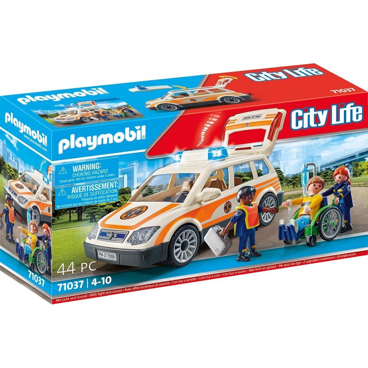 Φωτογραφία προϊόντος: Playmobil City Life Όχημα Πρώτων Βοηθειών (71037)