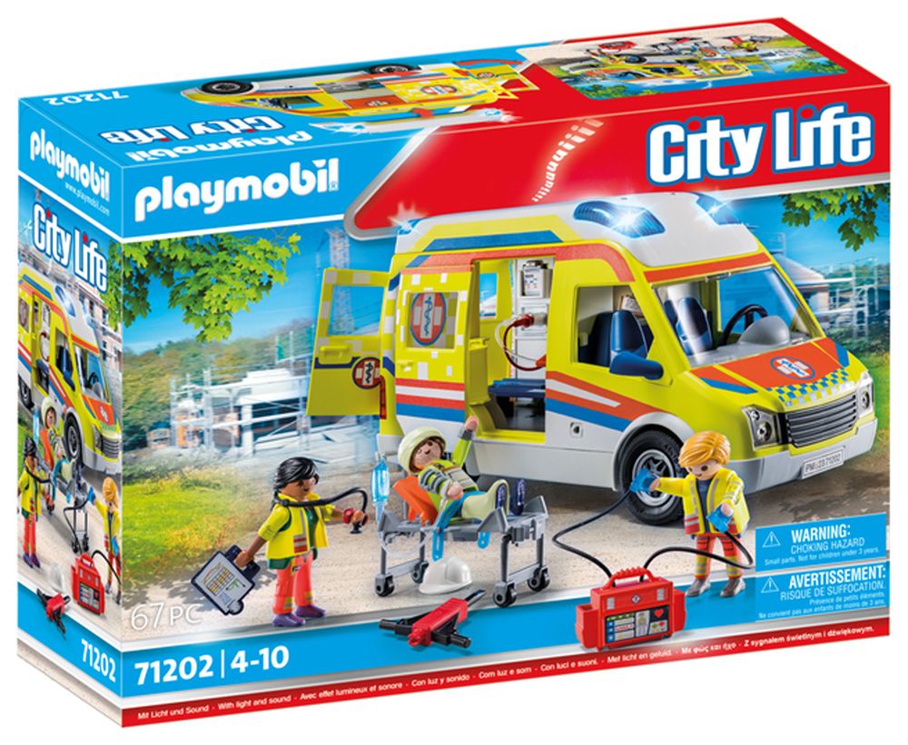 Φωτογραφία προϊόντος: Playmobil Ασθενοφόρο με Διασώστες (71202)