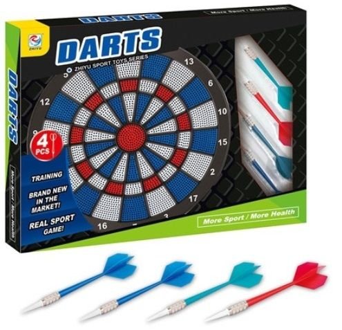 Φωτογραφία προϊόντος: Blue Toys Σετ Βελάκια Darts Και Στόχος Με 4 Βελάκια (MKN796476)