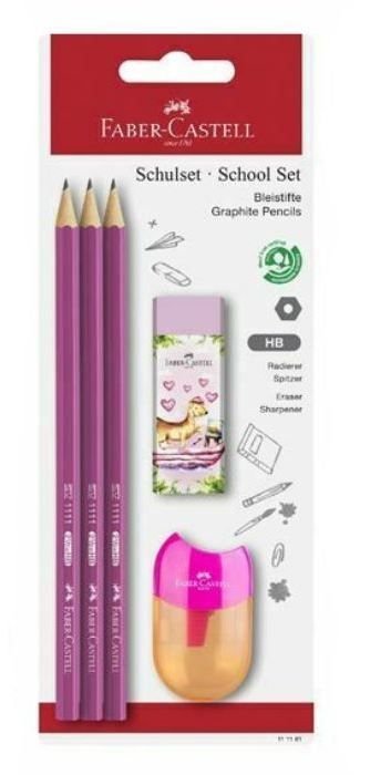 Φωτογραφία προϊόντος: Faber-Castell Σετ AWF Jungle 3 Μολύβια 1111, Γόμα, Ξύστρα (12310526)