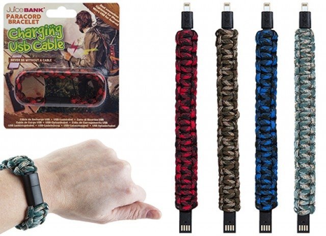 Φωτογραφία προϊόντος: PMS Φρτιστής Paracord Bracelet Charger And Micro-Διάφορα Σχέδια (925086)