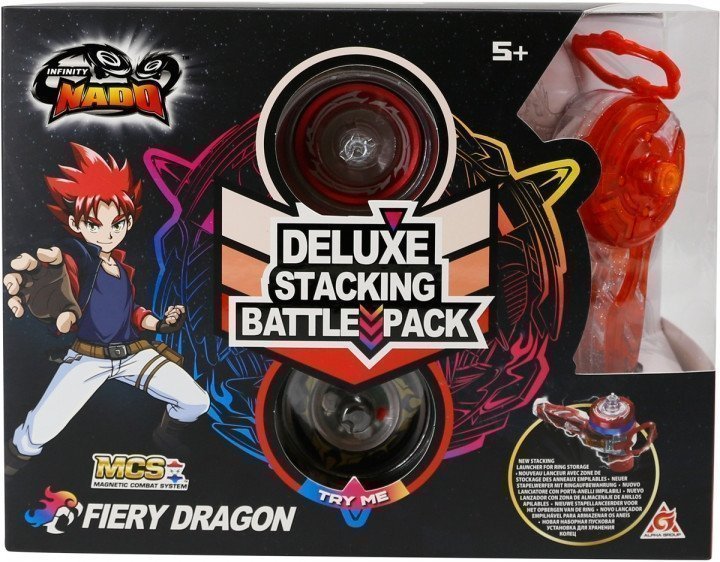 Φωτογραφία προϊόντος: Just Toys Infinity Nado V Stackable - Deluxe Edition Fiery Dragon (634400H/634402H)