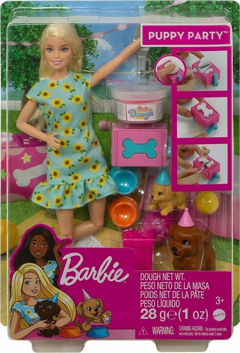 Φωτογραφία προϊόντος: Mattel Barbie Και Σκυλάκια Πάρτι Γενεθλίων (GXV75)